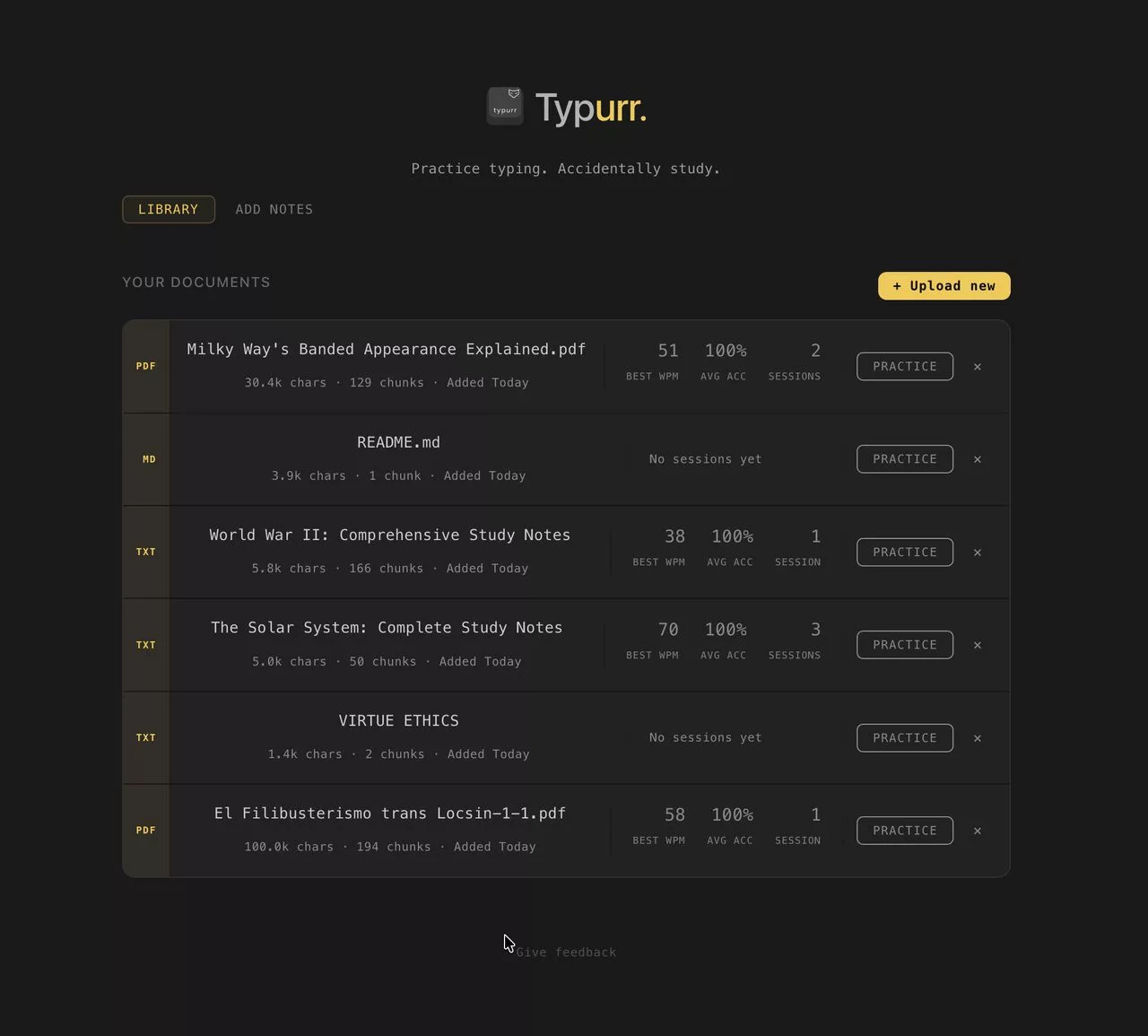 Typurr library